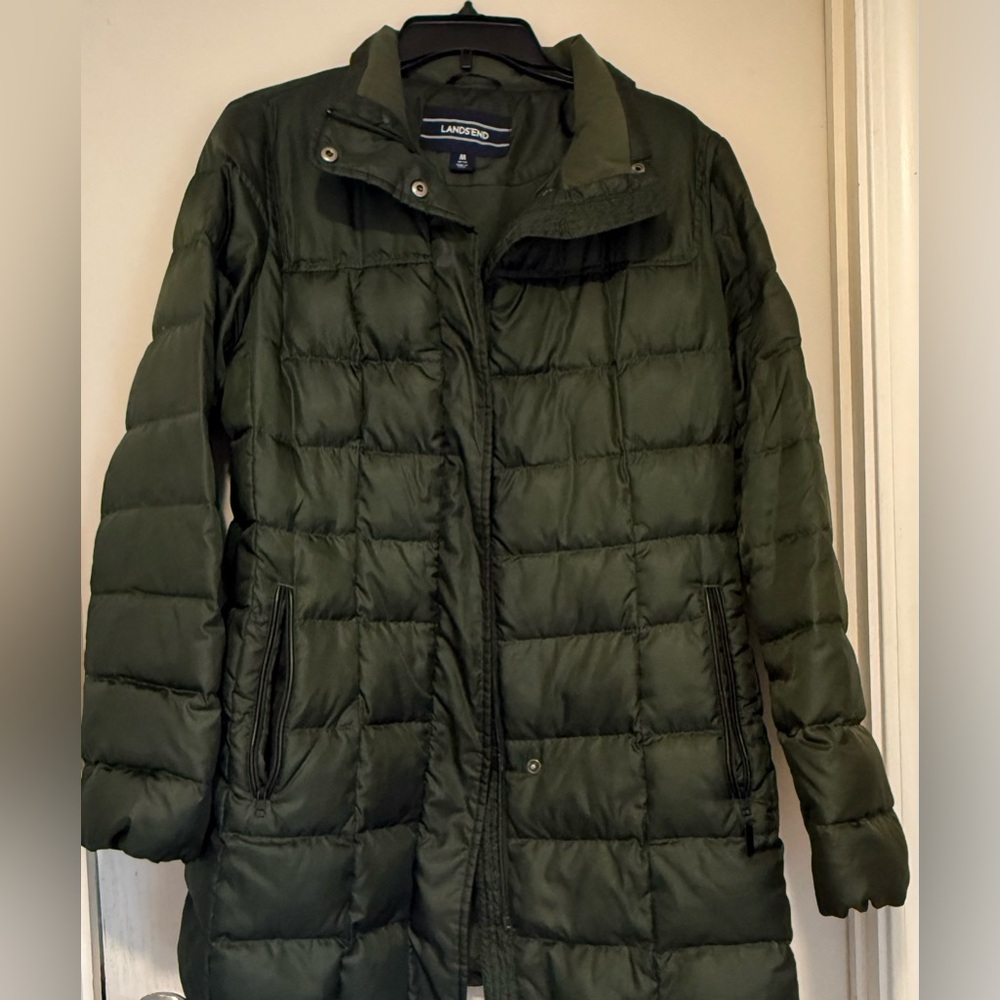 Lands' End Women's Olive Green Jacket
